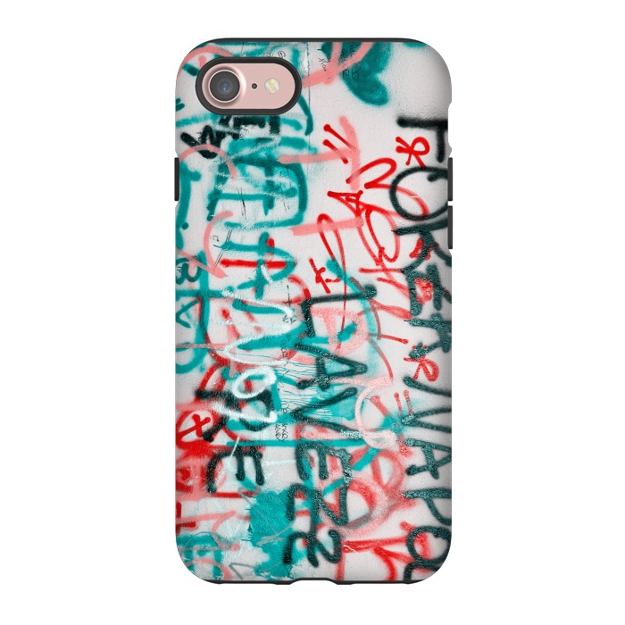 iPhone 7 StrongFit Graffiti Text by Andrea Haase