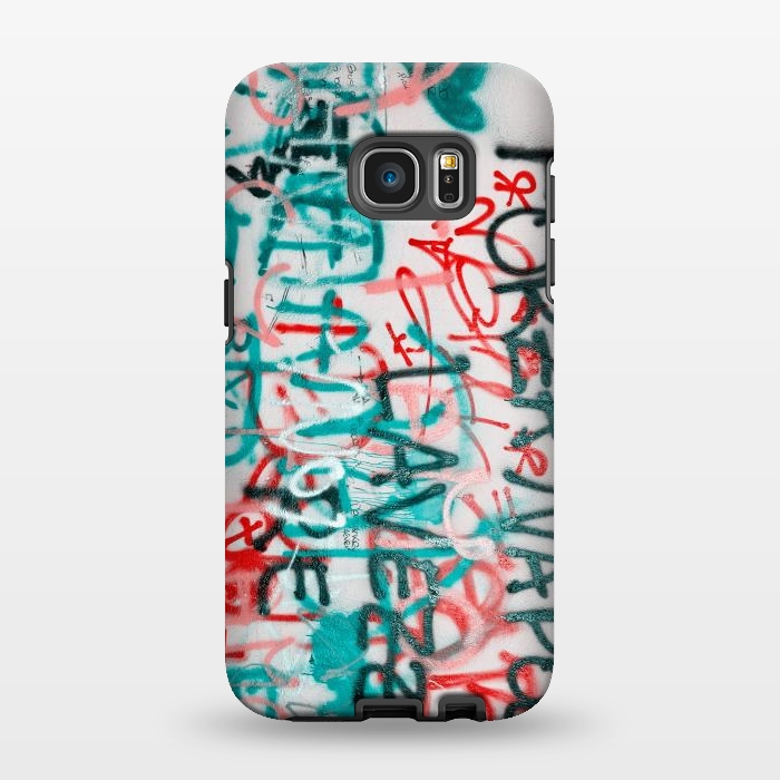 Galaxy S7 EDGE StrongFit Graffiti Text by Andrea Haase