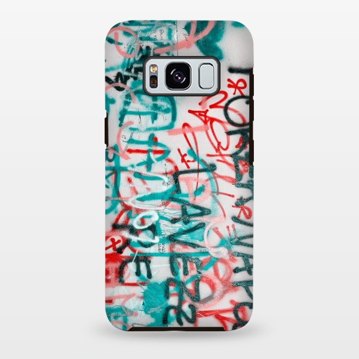 Galaxy S8 plus StrongFit Graffiti Text by Andrea Haase