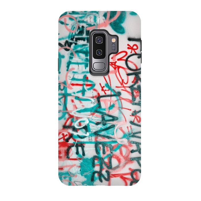 Galaxy S9 plus StrongFit Graffiti Text by Andrea Haase