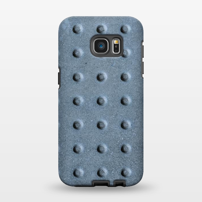 Galaxy S7 EDGE StrongFit Grey Grunge Nub Texture by Andrea Haase