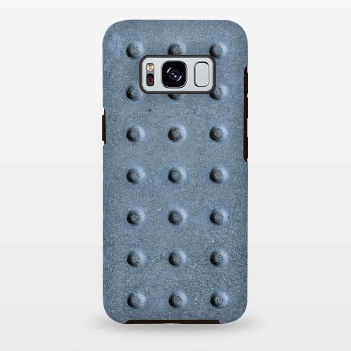 Galaxy S8 plus StrongFit Grey Grunge Nub Texture by Andrea Haase