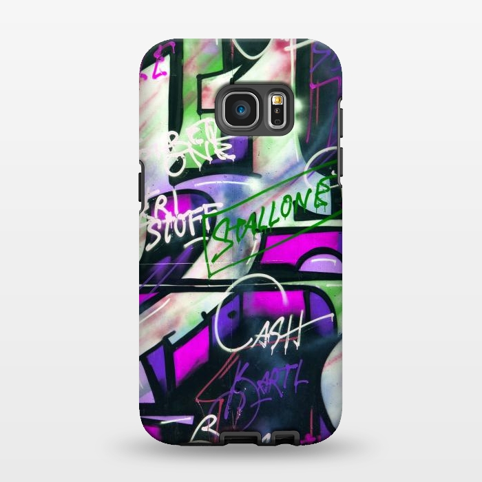 Galaxy S7 EDGE StrongFit Colorful Graffiti by Andrea Haase