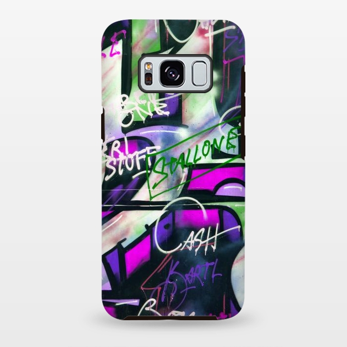 Galaxy S8 plus StrongFit Colorful Graffiti by Andrea Haase