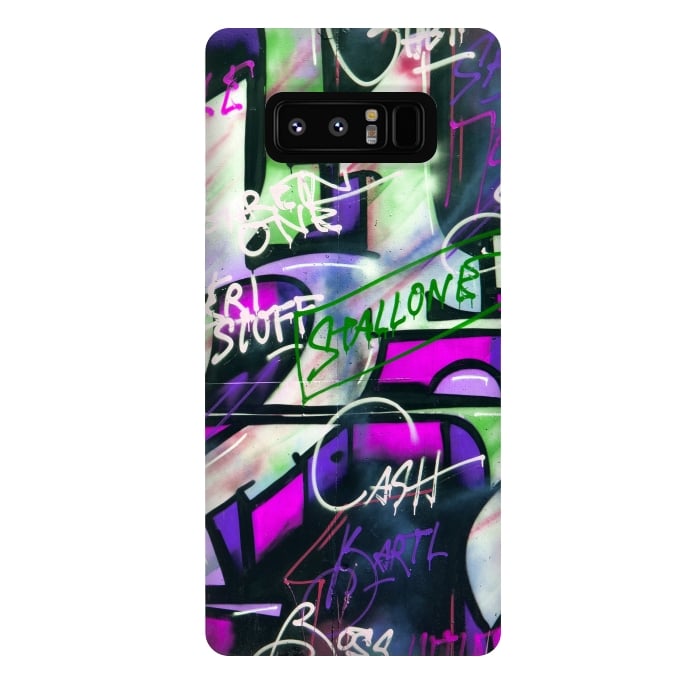 Galaxy Note 8 StrongFit Colorful Graffiti by Andrea Haase