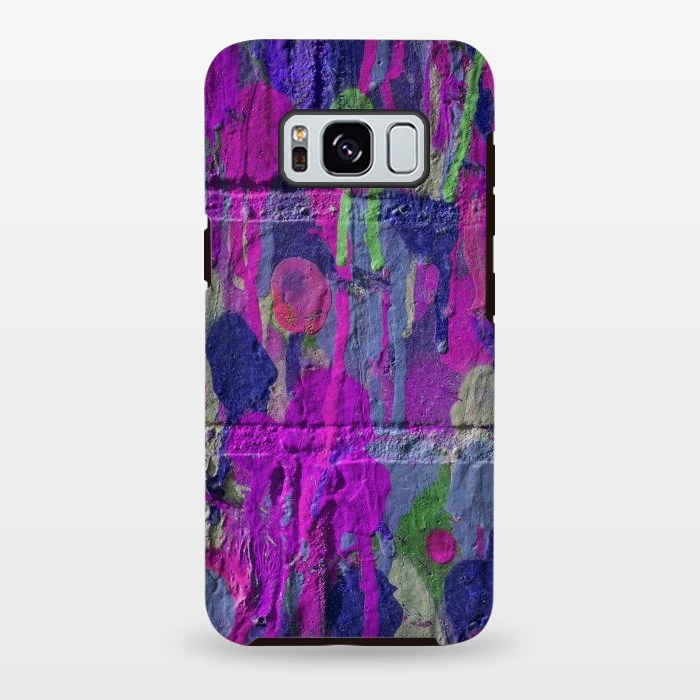 Galaxy S8 plus StrongFit Colorful Spray Paint Wall by Andrea Haase