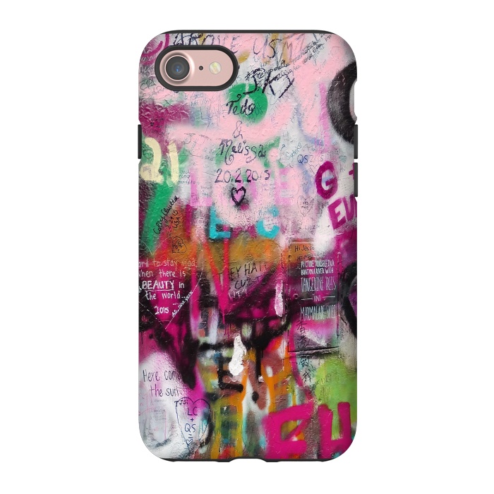 iPhone 7 StrongFit Colorful GraffitiArt by Andrea Haase