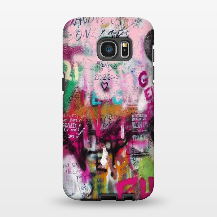 Galaxy S7 EDGE StrongFit Colorful GraffitiArt by Andrea Haase