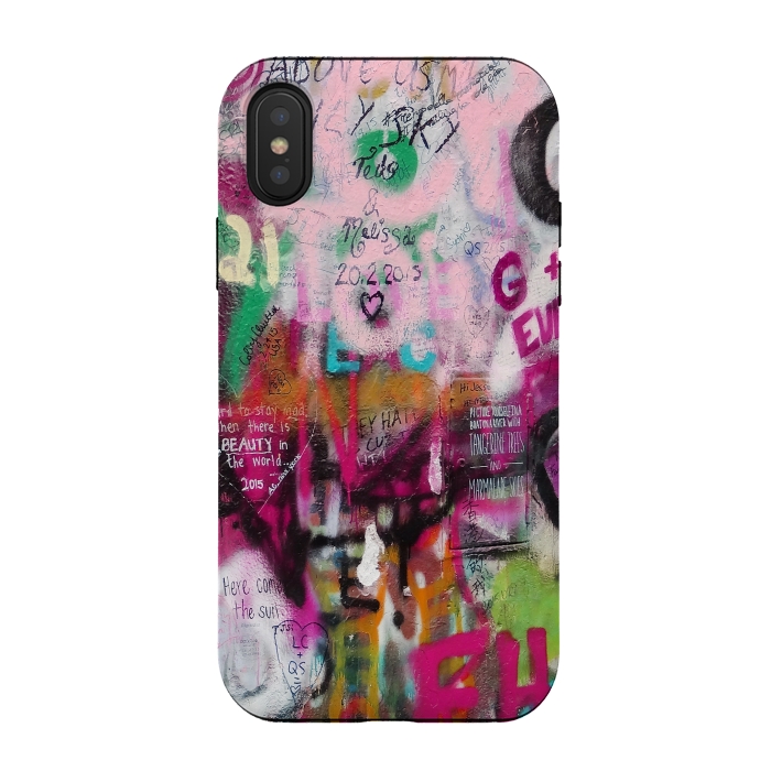 iPhone Xs / X StrongFit Colorful GraffitiArt by Andrea Haase