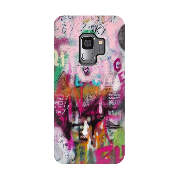 Galaxy S9 StrongFit Colorful GraffitiArt by Andrea Haase