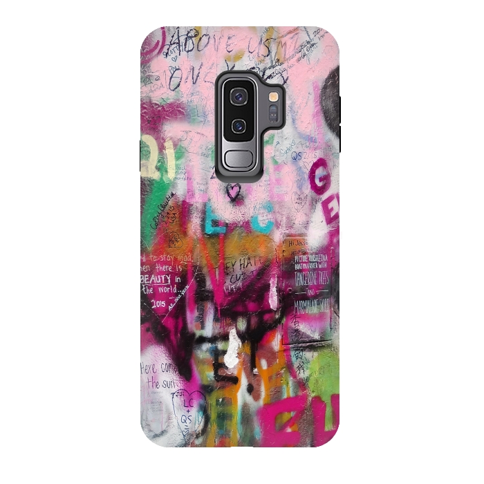 Galaxy S9 plus StrongFit Colorful GraffitiArt by Andrea Haase