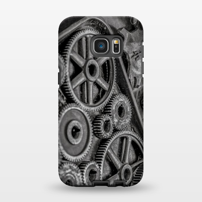 Galaxy S7 EDGE StrongFit Steampunk Gear by Andrea Haase