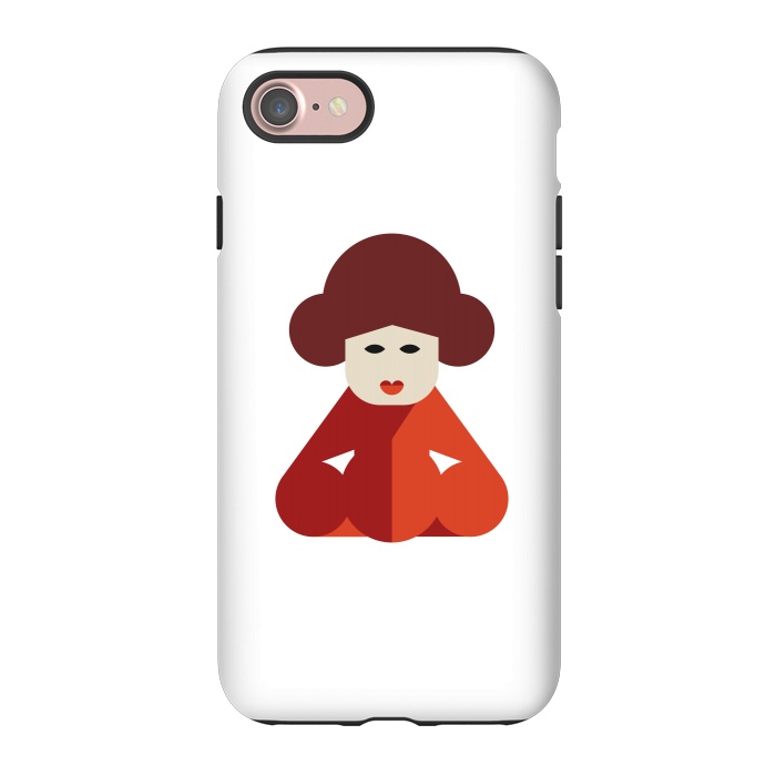 iPhone 7 StrongFit cuteness chinese women by TMSarts