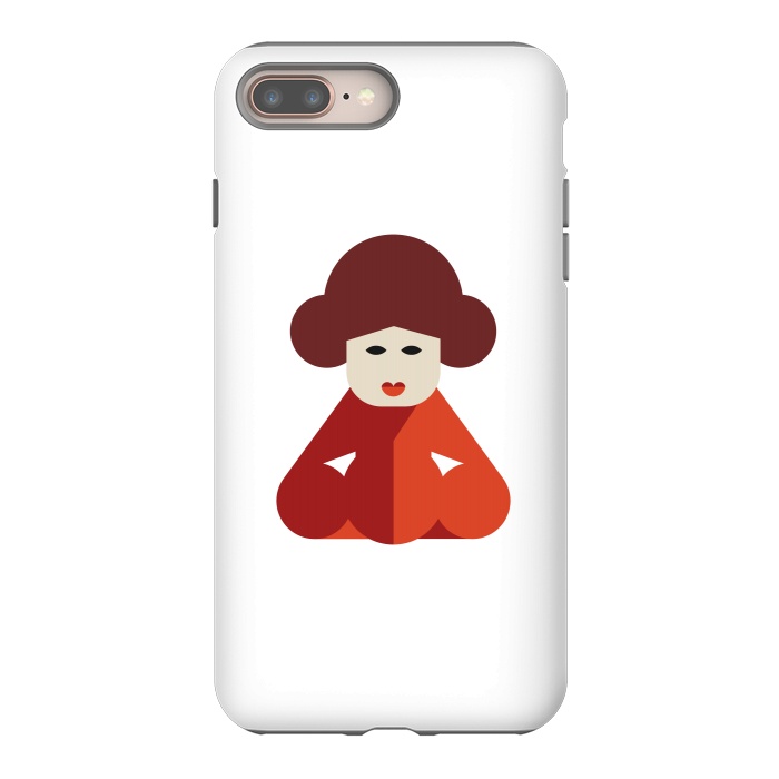 iPhone 7 plus StrongFit cuteness chinese women by TMSarts
