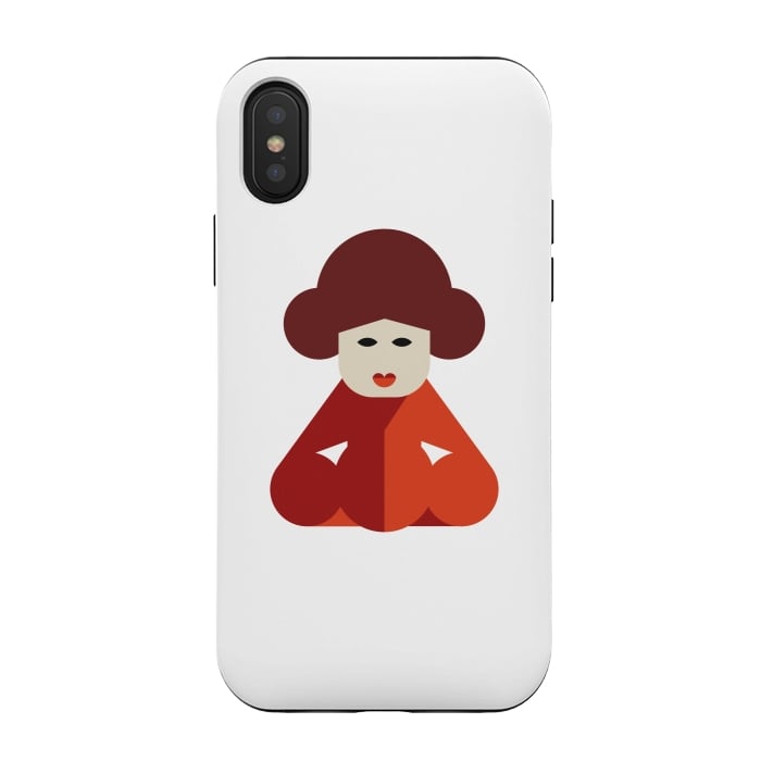 iPhone Xs / X StrongFit cuteness chinese women by TMSarts