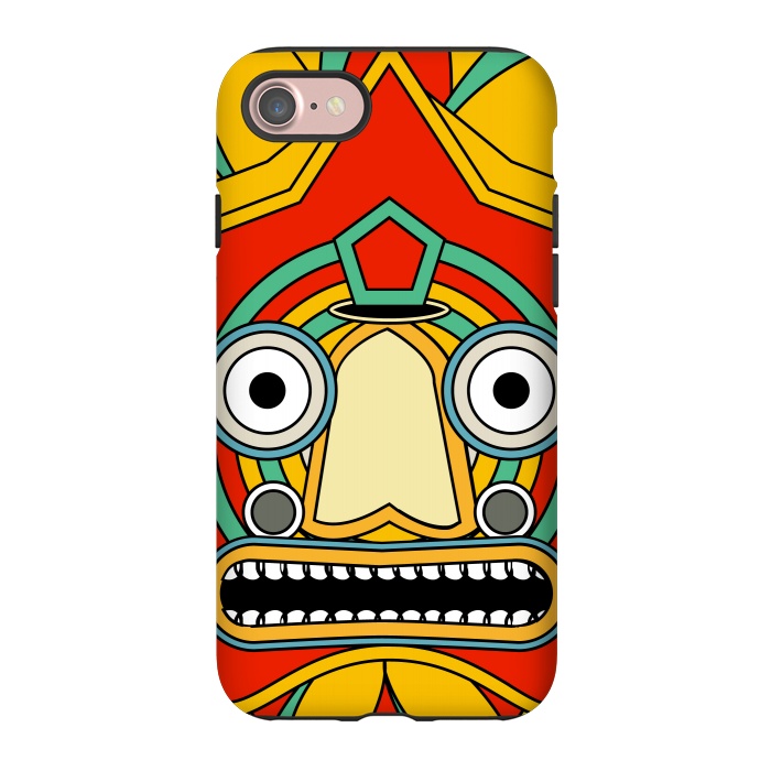 iPhone 7 StrongFit indian tribal mask by TMSarts