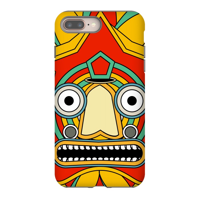 iPhone 7 plus StrongFit indian tribal mask by TMSarts