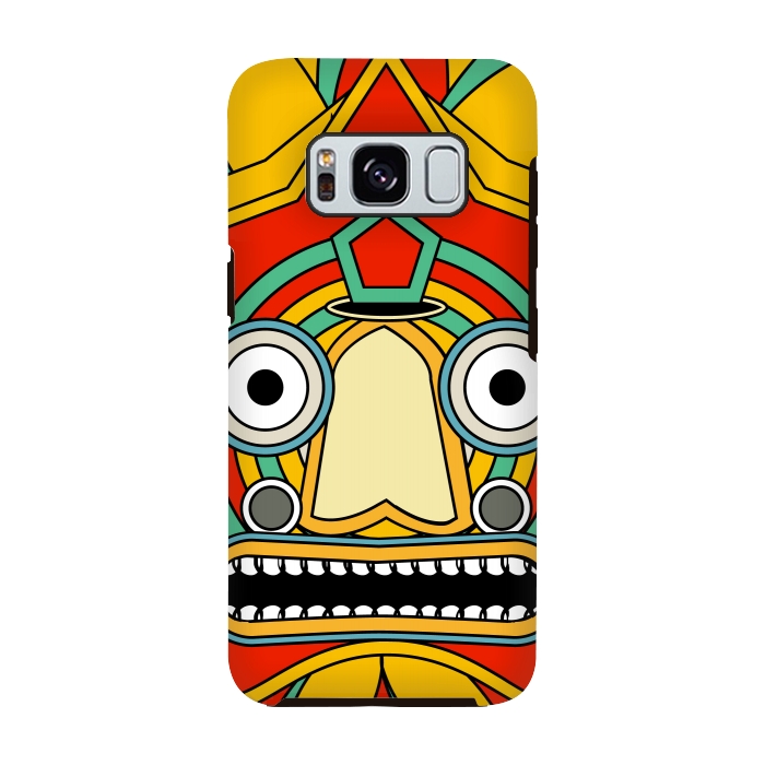 Galaxy S8 StrongFit indian tribal mask by TMSarts