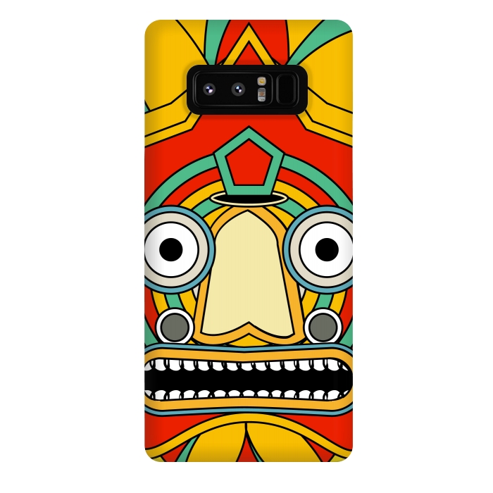 Galaxy Note 8 StrongFit indian tribal mask by TMSarts