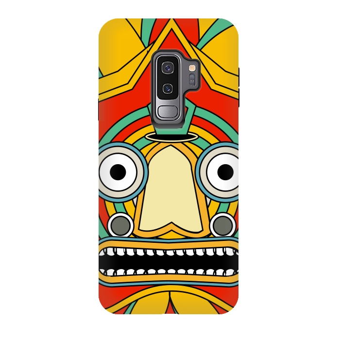 Galaxy S9 plus StrongFit indian tribal mask by TMSarts