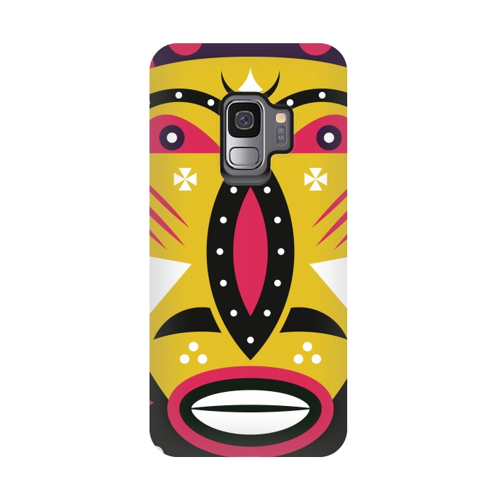 Galaxy S9 StrongFit kuba tribal mask by TMSarts
