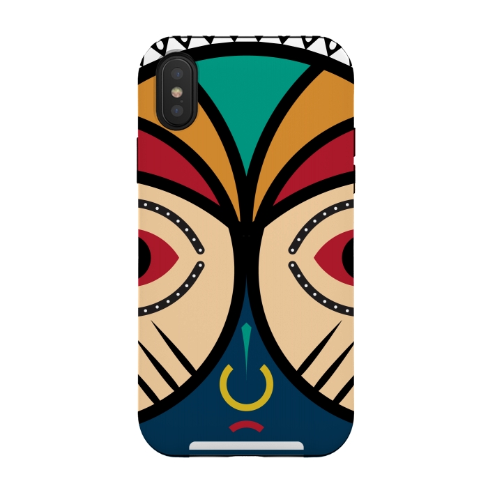 iPhone Xs / X StrongFit Pende tribal Mask by TMSarts