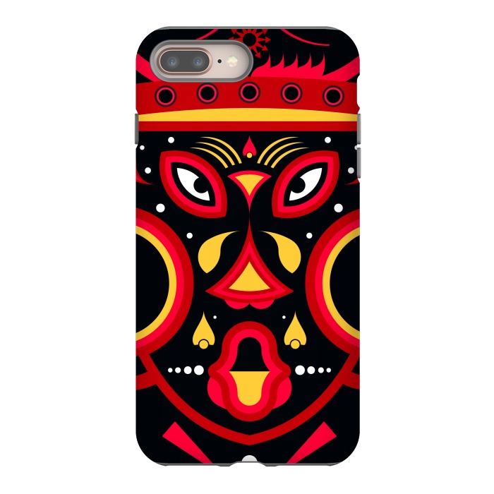 iPhone 7 plus StrongFit ceremonial tribal mask by TMSarts
