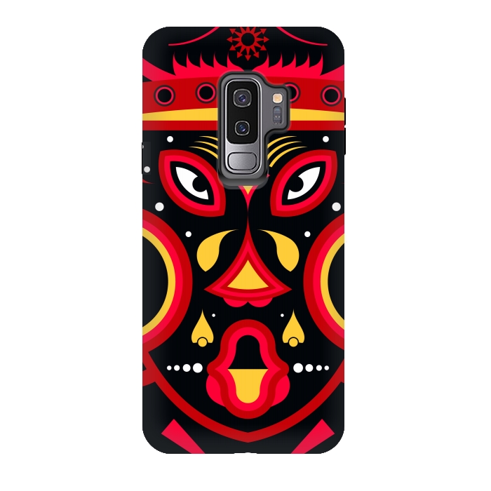 Galaxy S9 plus StrongFit ceremonial tribal mask by TMSarts
