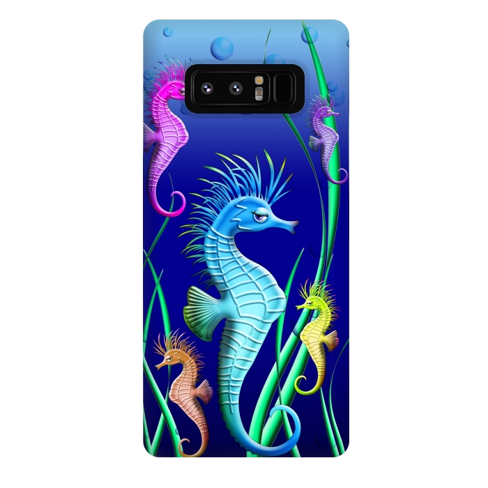 Galaxy Note 8 StrongFit Seahorses Underwater Scenery by BluedarkArt