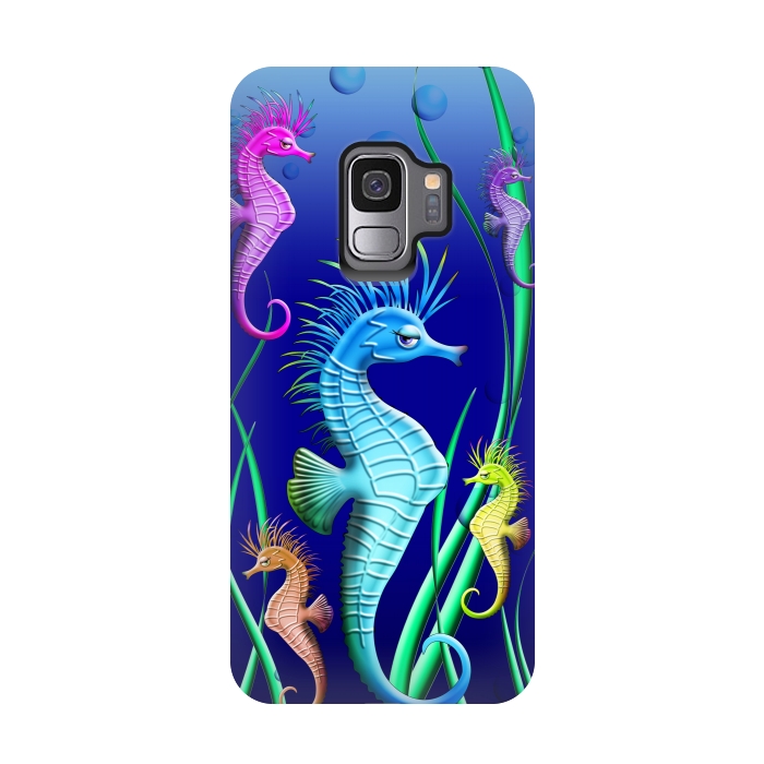 Galaxy S9 StrongFit Seahorses Underwater Scenery by BluedarkArt