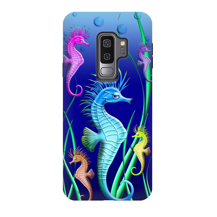 Galaxy S9 plus StrongFit Seahorses Underwater Scenery by BluedarkArt