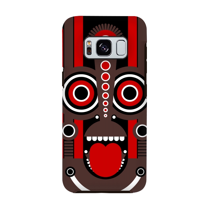 Galaxy S8 StrongFit tiki tribal mask by TMSarts