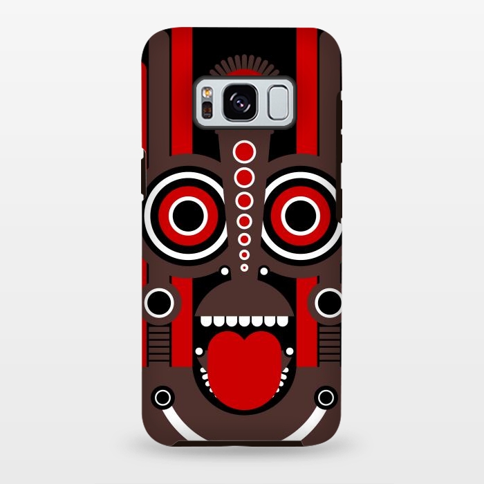 Galaxy S8 plus StrongFit tiki tribal mask by TMSarts