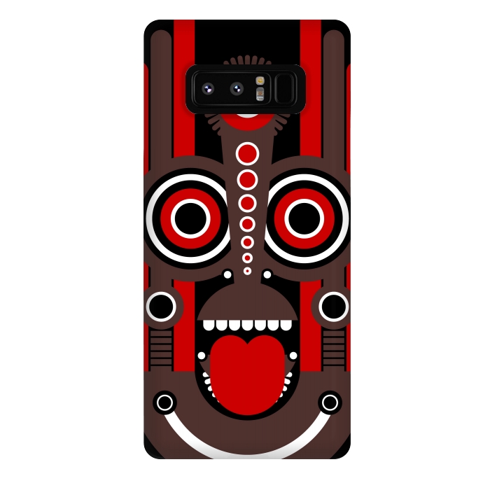 Galaxy Note 8 StrongFit tiki tribal mask by TMSarts