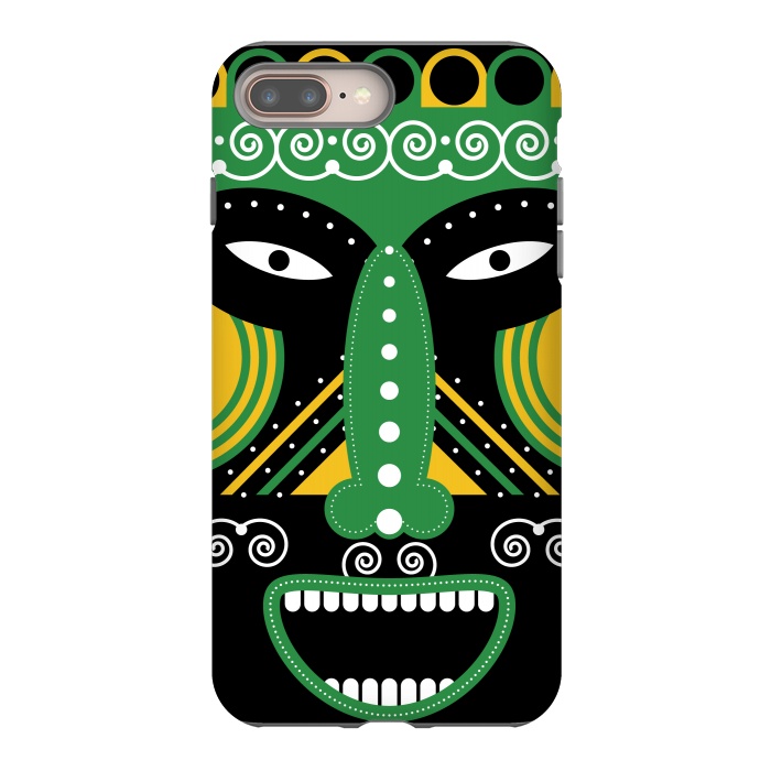 iPhone 7 plus StrongFit ritual tribal mask by TMSarts