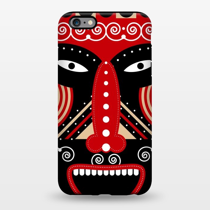 iPhone 6/6s plus StrongFit red ritual tribal mask by TMSarts