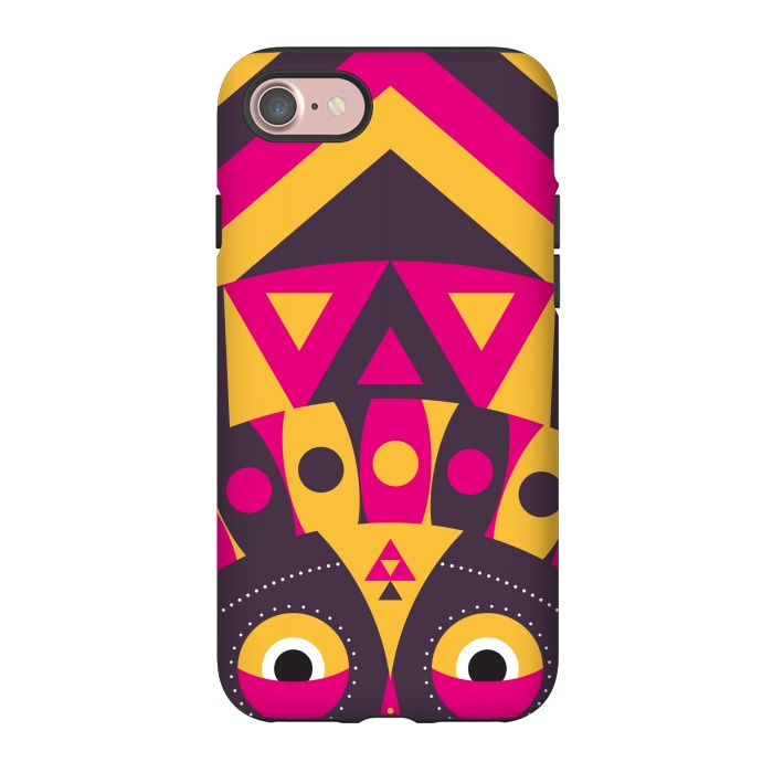 iPhone 7 StrongFit aboriginal tribal mask by TMSarts