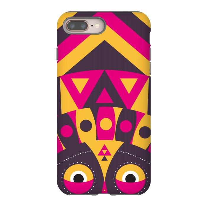 iPhone 7 plus StrongFit aboriginal tribal mask by TMSarts