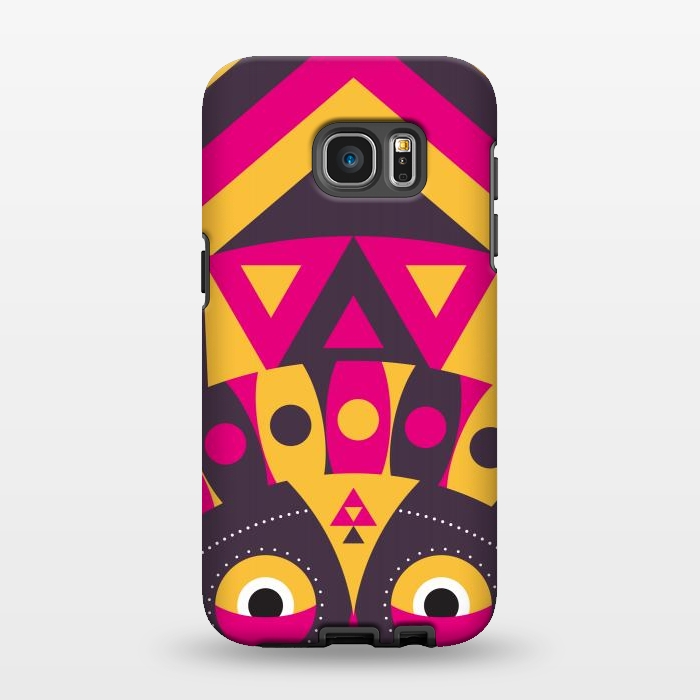 Galaxy S7 EDGE StrongFit aboriginal tribal mask by TMSarts