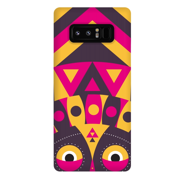 Galaxy Note 8 StrongFit aboriginal tribal mask by TMSarts