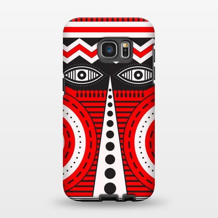 Galaxy S7 EDGE StrongFit illuminati tribal mask by TMSarts