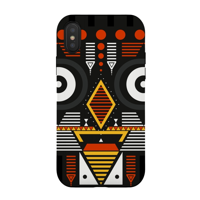 iPhone Xs / X StrongFit bobo tribal mask by TMSarts