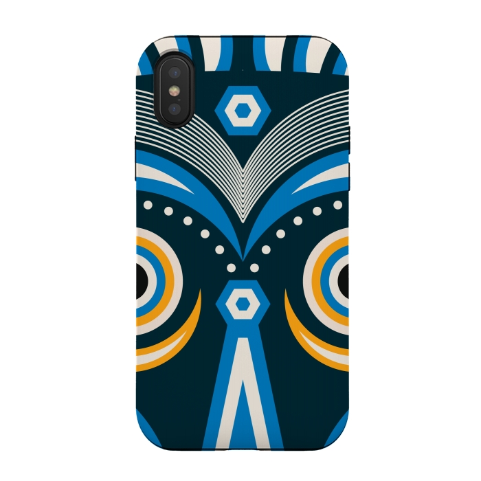 iPhone Xs / X StrongFit lulua tribal mask by TMSarts