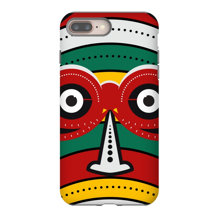 iPhone 7 plus StrongFit totem tribal mask by TMSarts