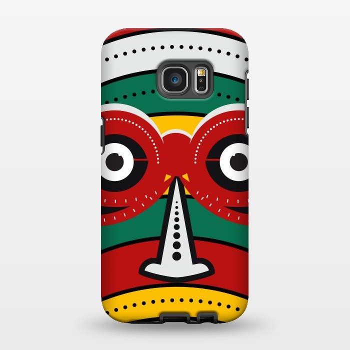 Galaxy S7 EDGE StrongFit totem tribal mask by TMSarts