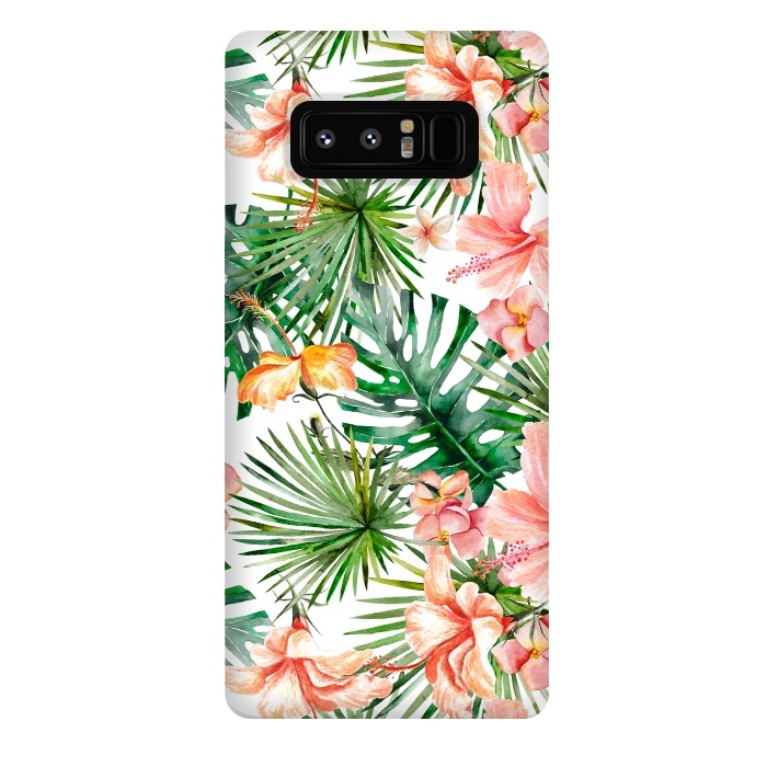 Galaxy Note 8 StrongFit Tropical Flower Jungle by  Utart