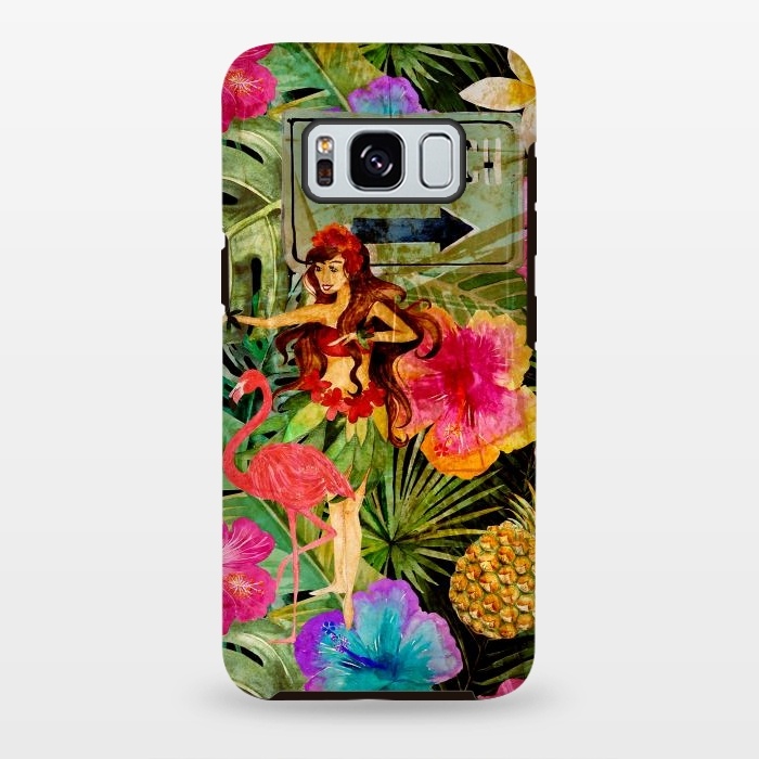 Galaxy S8 plus StrongFit Vintage Hula Girl- To the Beach by  Utart