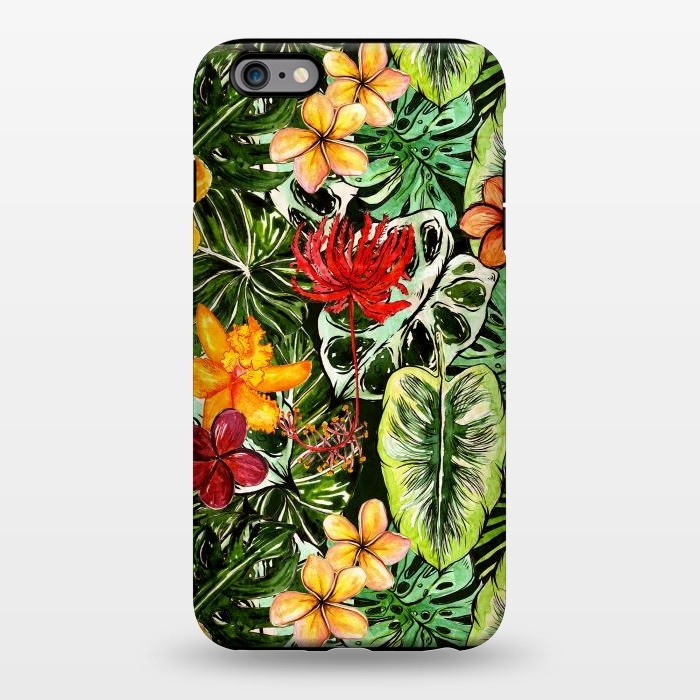 iPhone 6/6s plus StrongFit Vintage Tropical Flower Jungle Pattern by  Utart