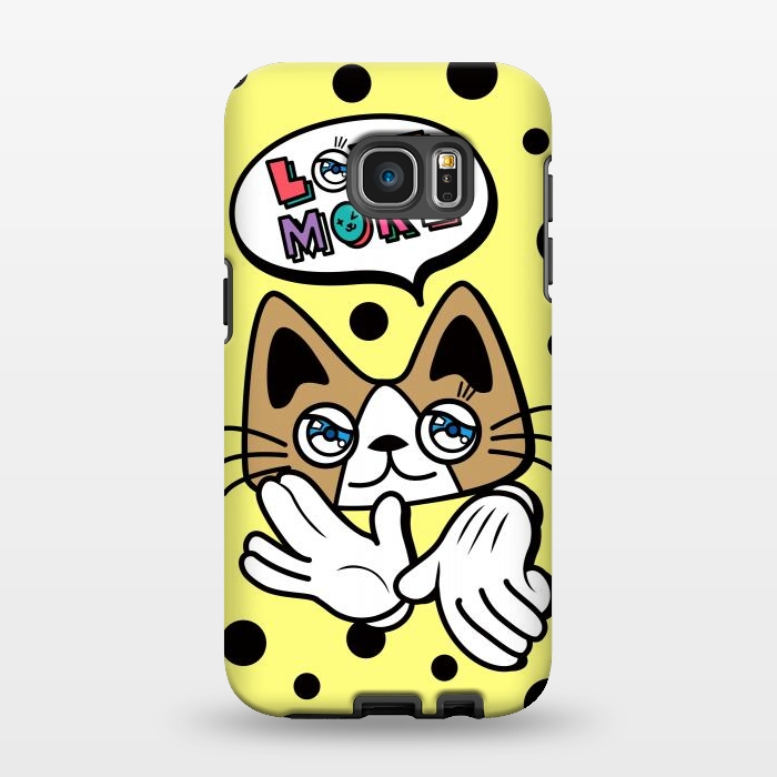 Galaxy S7 EDGE StrongFit CUTIE CAT by Michael Cheung