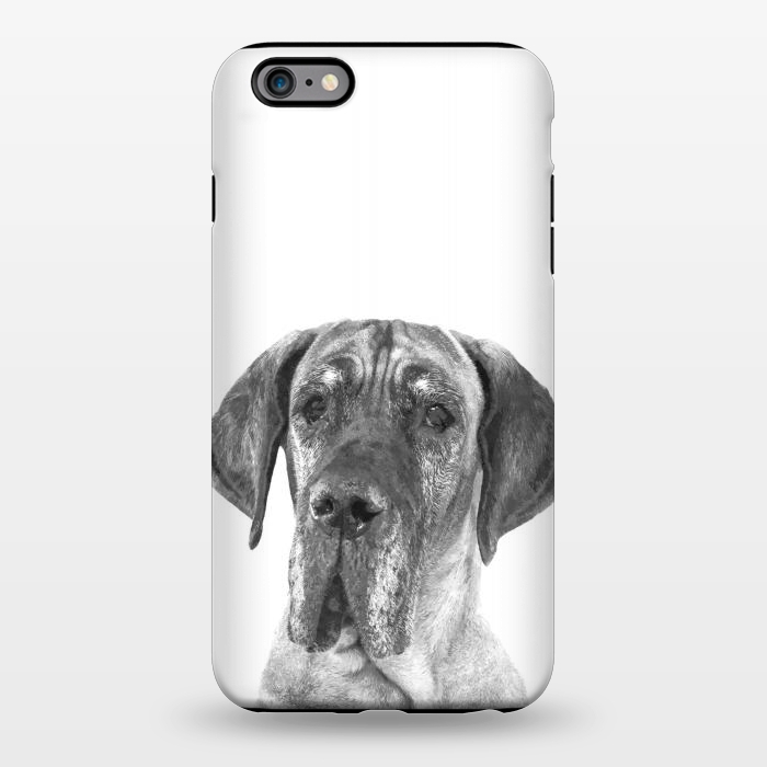 iPhone 6/6s plus StrongFit Black and White Great Dane by Alemi